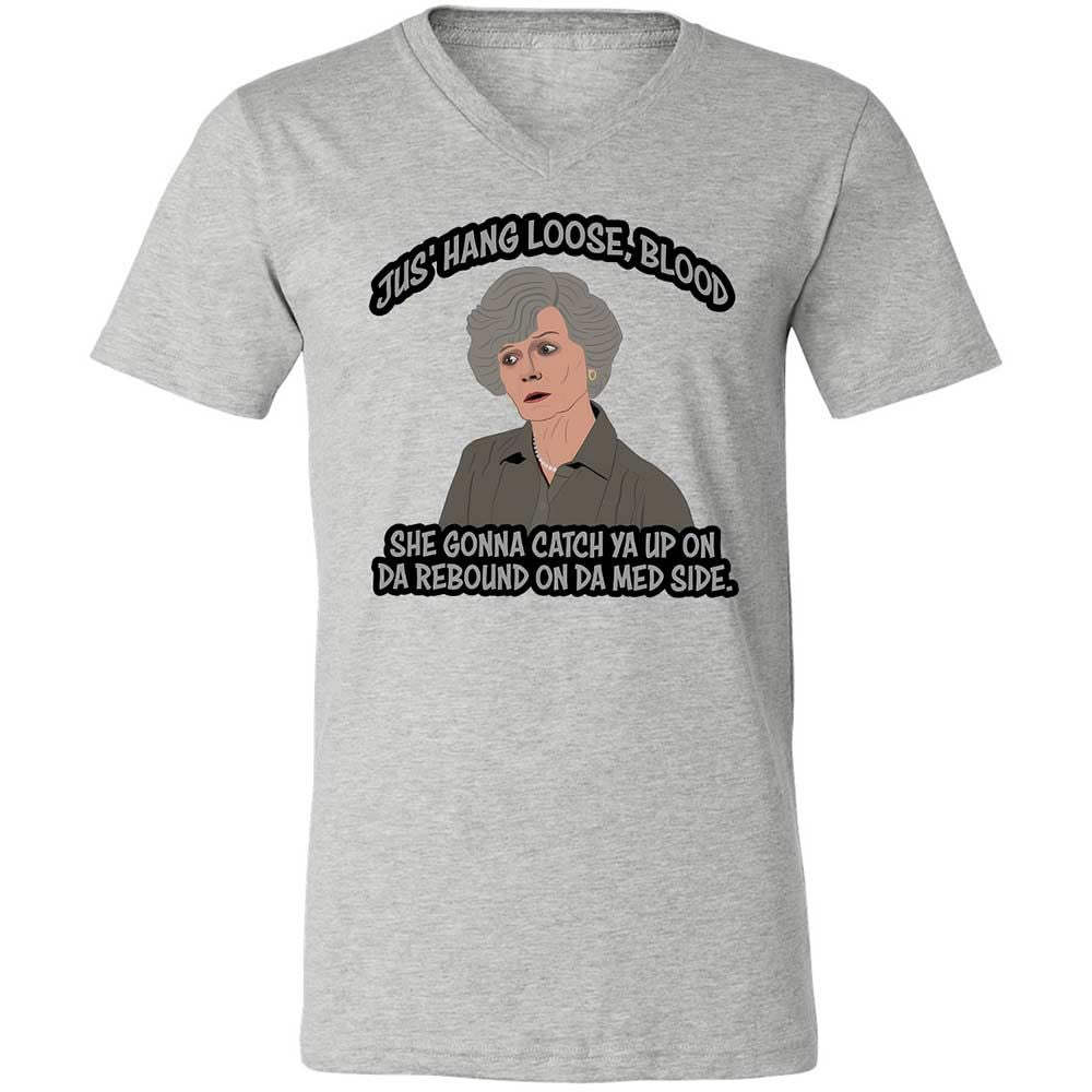 Unisex V-Neck T-Shirt - WQ8A7ZQK - Athletic Heather - 2