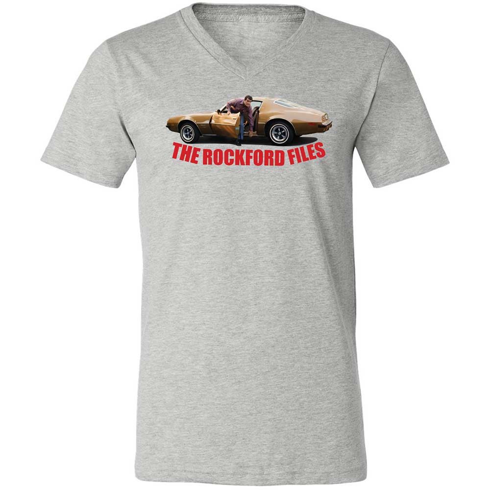 Unisex V-Neck T-Shirt - QSLY9VCD - Athletic Heather - 2
