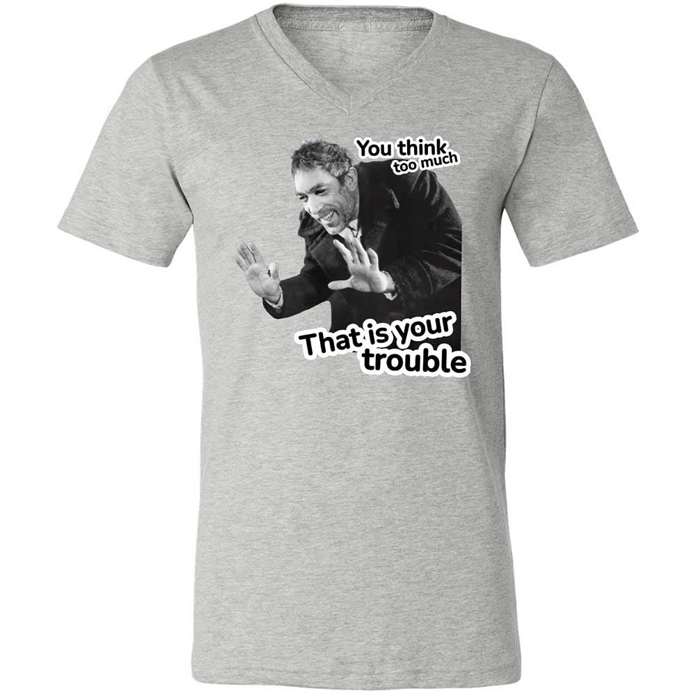 Unisex V-Neck T-Shirt - TC24ENTR - Athletic Heather - 2