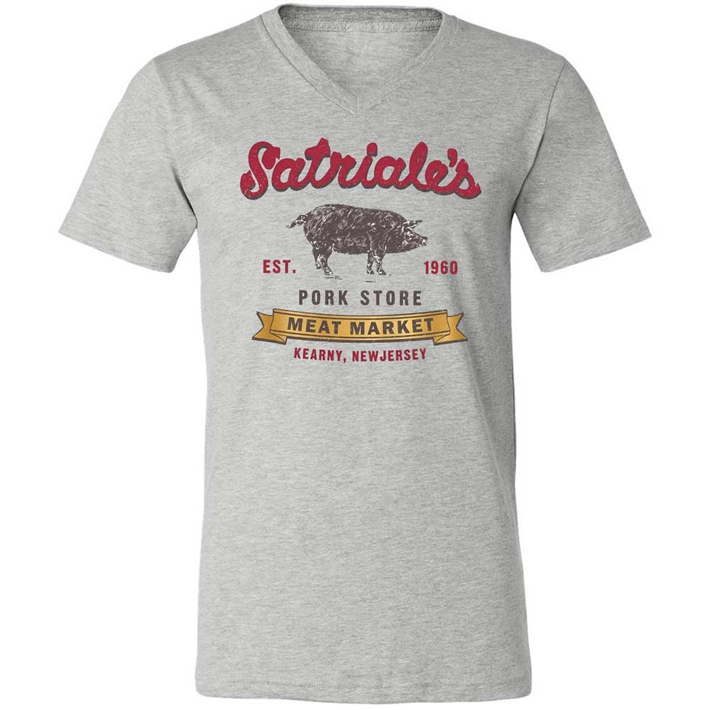 Unisex V-Neck T-Shirt - 9L4QG9VU - Athletic Heather - 2
