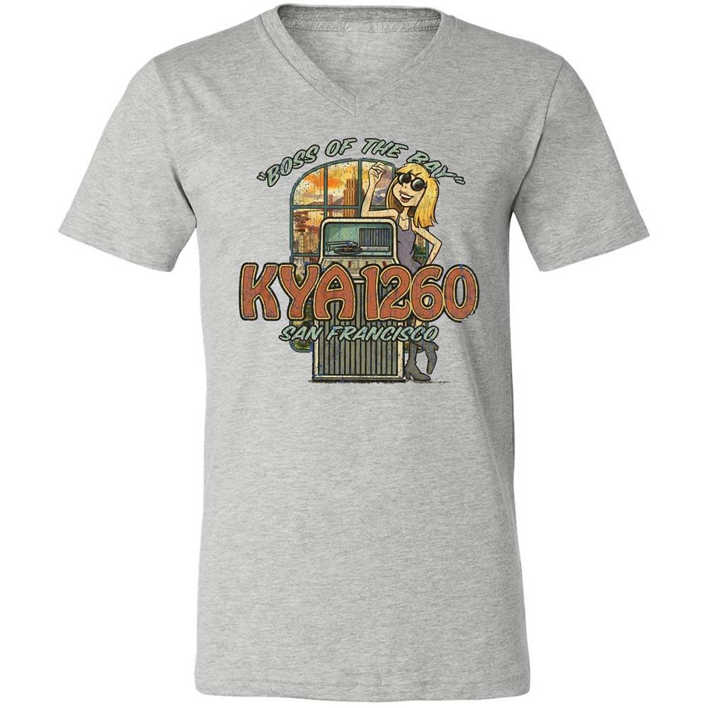 Unisex V-Neck T-Shirt - KR8AK6H4 - Athletic Heather - 2