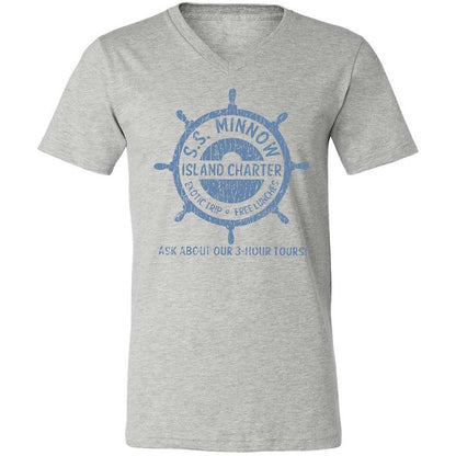 Unisex V-Neck T-Shirt - AH8PNLJ1 - Athletic Heather - 2