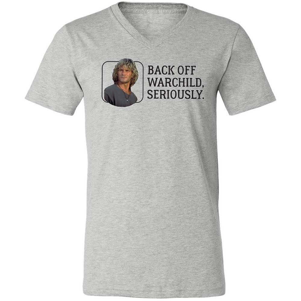 Unisex V-Neck T-Shirt - ZEWKMKDA - Athletic Heather - 2