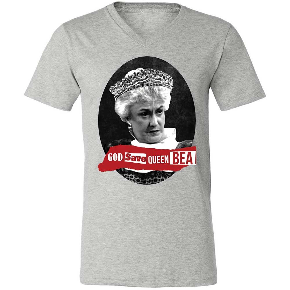 God Save Queen Bea - Athletic Heather - 2