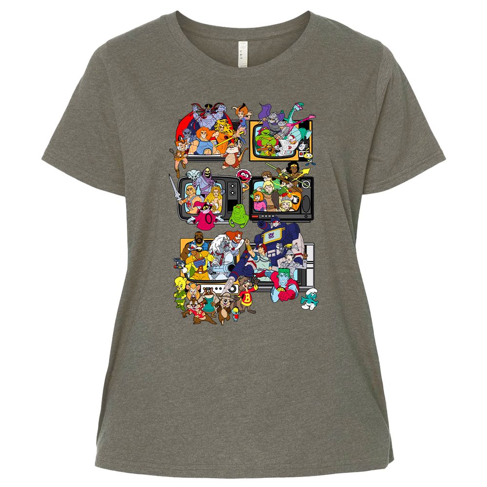 Ladies Curvy Jersey - 6A4FBN7Q - Bamboo Blackout - 2