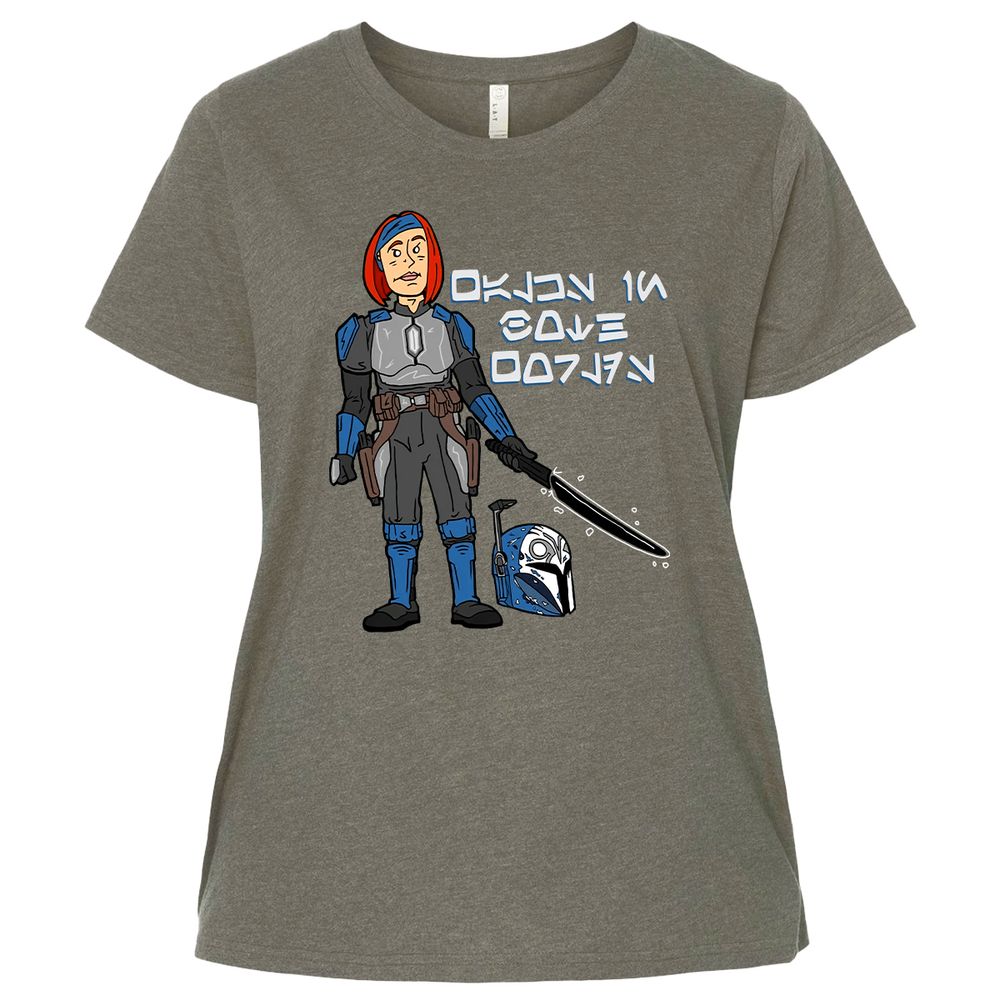 Ladies Curvy Jersey - 9BE1G7D8 - Bamboo Blackout - 2