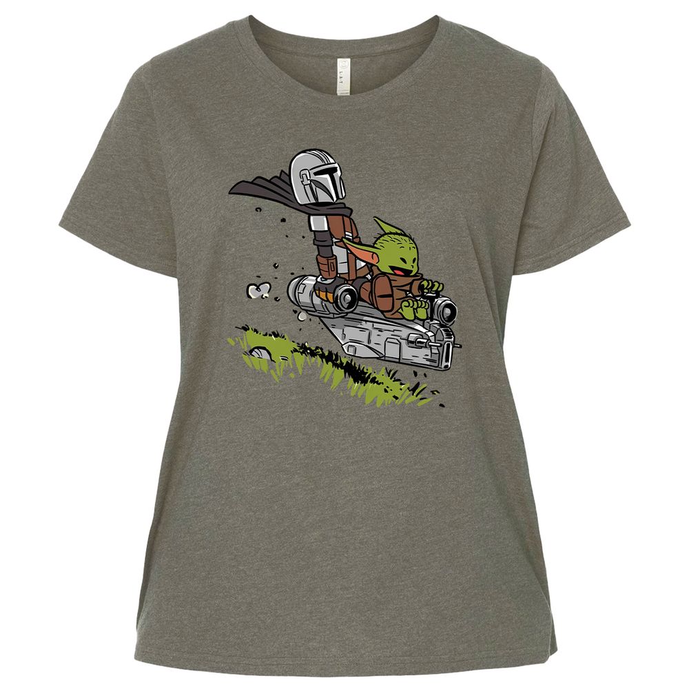 Ladies Curvy Jersey - GNPWDQ9U - Bamboo Blackout - 2