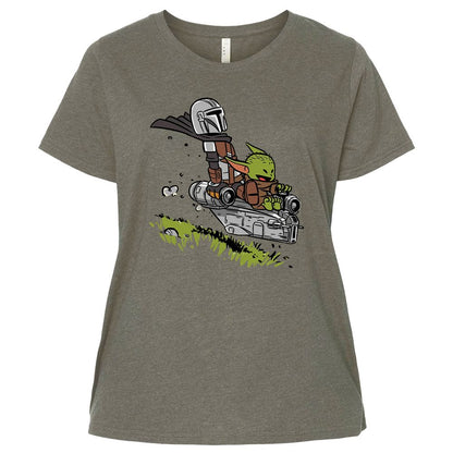 Ladies Curvy Jersey - GNPWDQ9U - Bamboo Blackout - 2