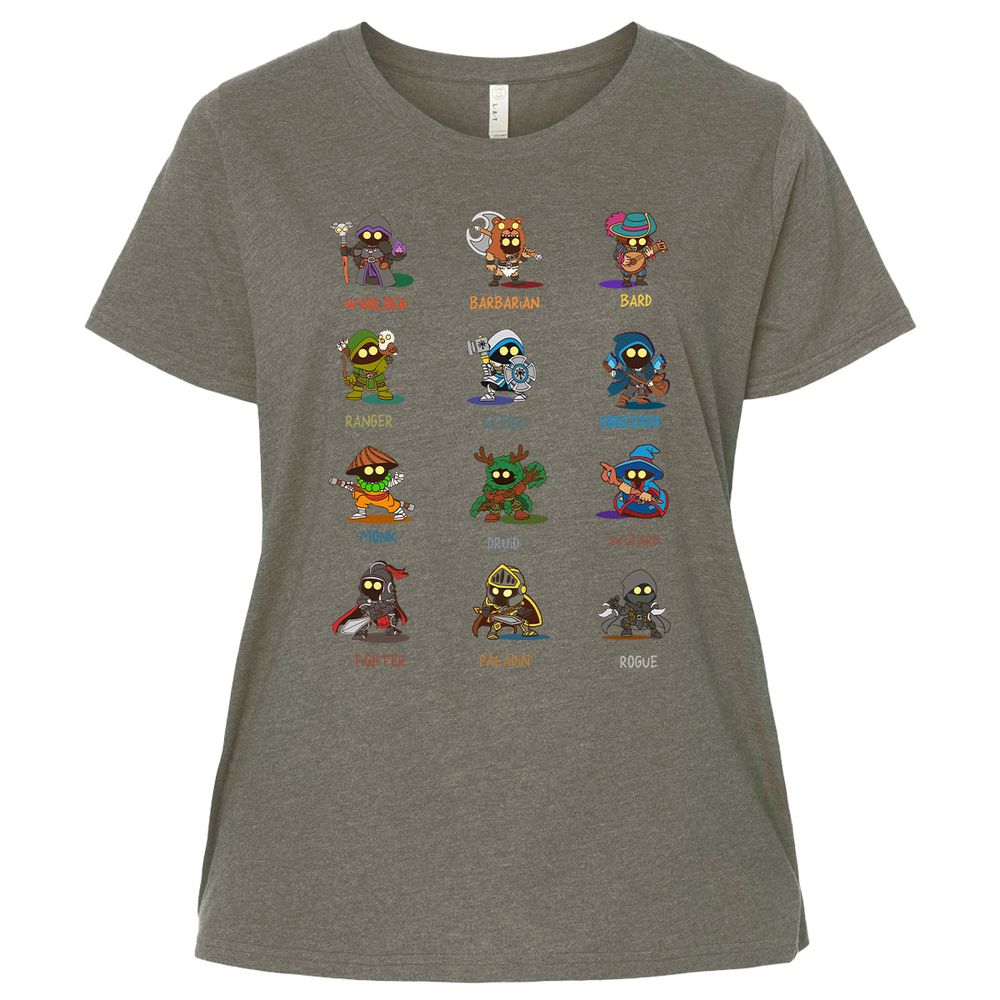 Ladies Curvy Jersey - PZMY6H8Q - Bamboo Blackout - 2