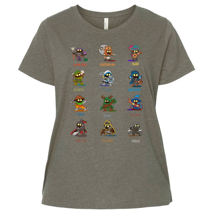 Ladies Curvy Jersey - PZMY6H8Q - Bamboo Blackout - 2