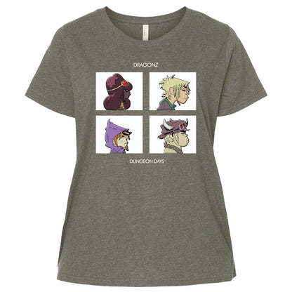 Ladies Curvy Jersey - 4PDUQK5Q - Bamboo Blackout - 2