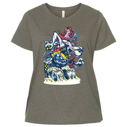 Ladies Curvy Jersey - 2TLTL4BP - Bamboo Blackout - 2