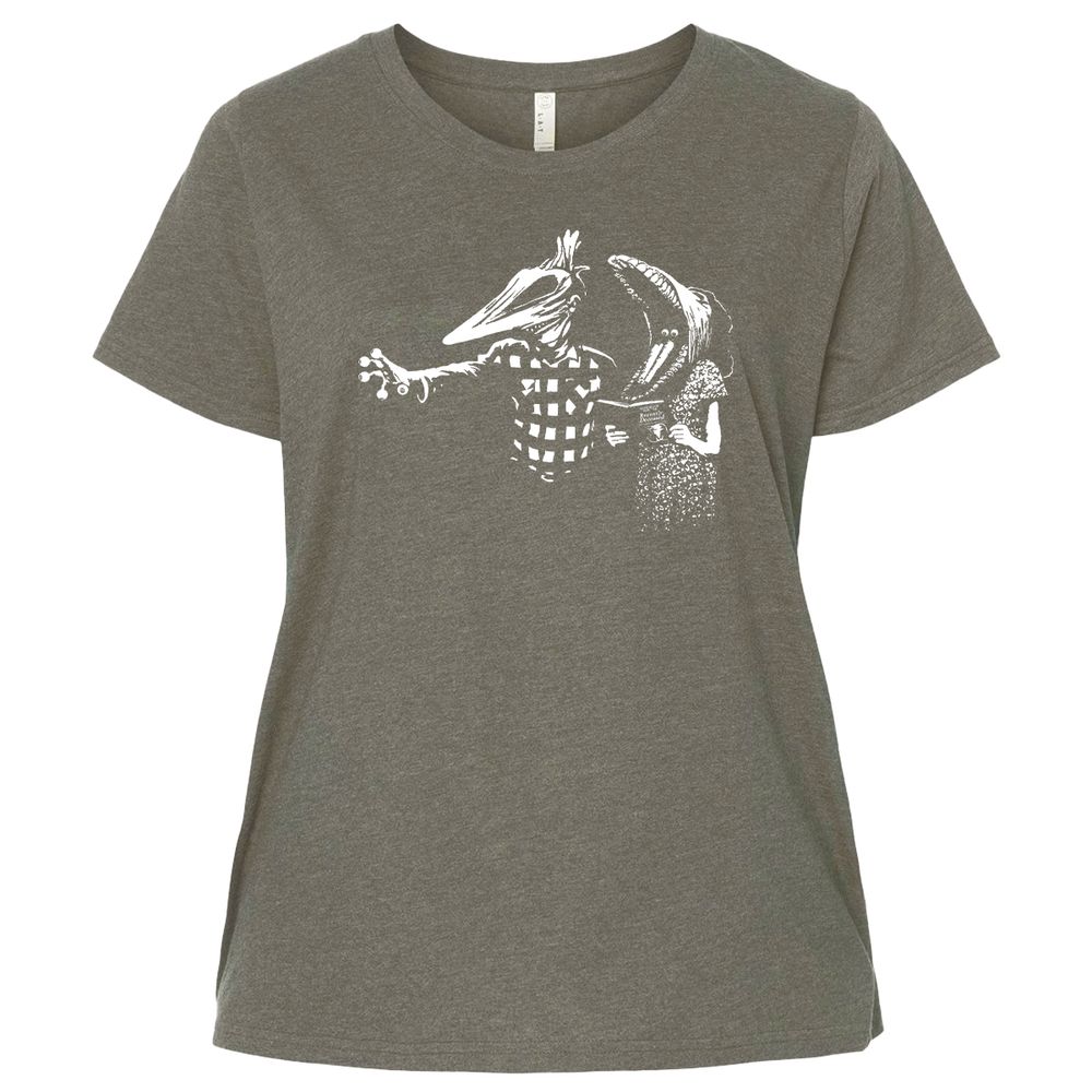 Ladies Curvy Jersey - 5WTKU82J - Bamboo Blackout - 2