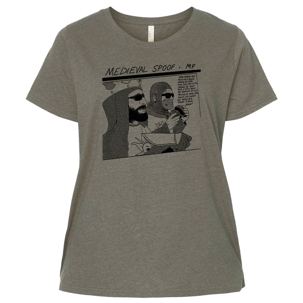 Ladies Curvy Jersey - 8LJ4MA2Q - Bamboo Blackout - 2