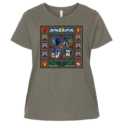 Ladies Curvy Jersey - 596RW5SZ - Bamboo Blackout - 2