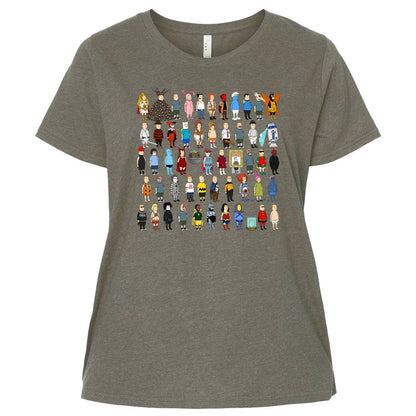 Ladies Curvy Jersey - JSDJCHQP - Bamboo Blackout - 2