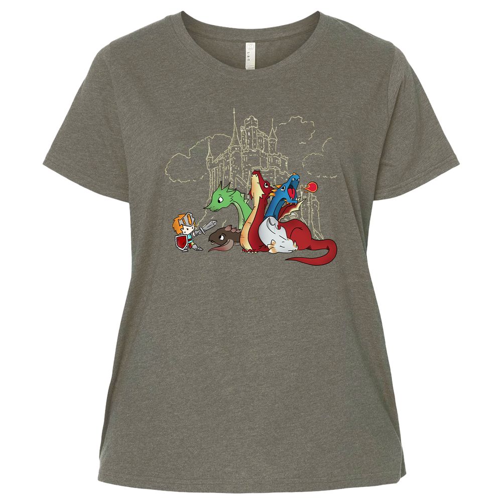 Ladies Curvy Jersey - D6PQ57FV - Bamboo Blackout - 2