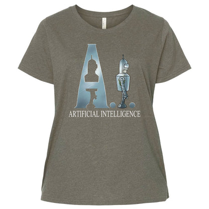 Ladies Curvy Jersey - 6RYAPB6U - Bamboo Blackout - 2