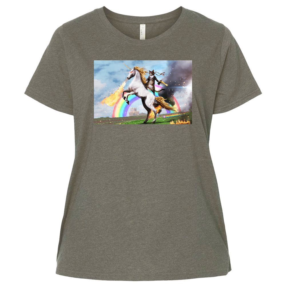 Ladies Curvy Jersey - CG5YP2GQ - Bamboo Blackout - 2