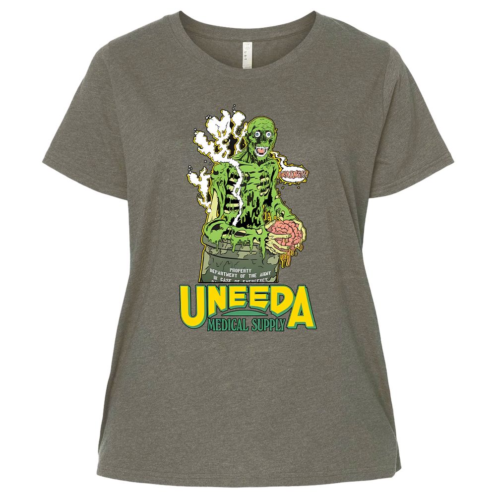 Ladies Curvy Jersey - QUF2J16R - Bamboo Blackout - 2