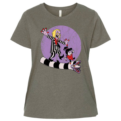 Ladies Curvy Jersey - 4EJG9HPJ - Bamboo Blackout - 2