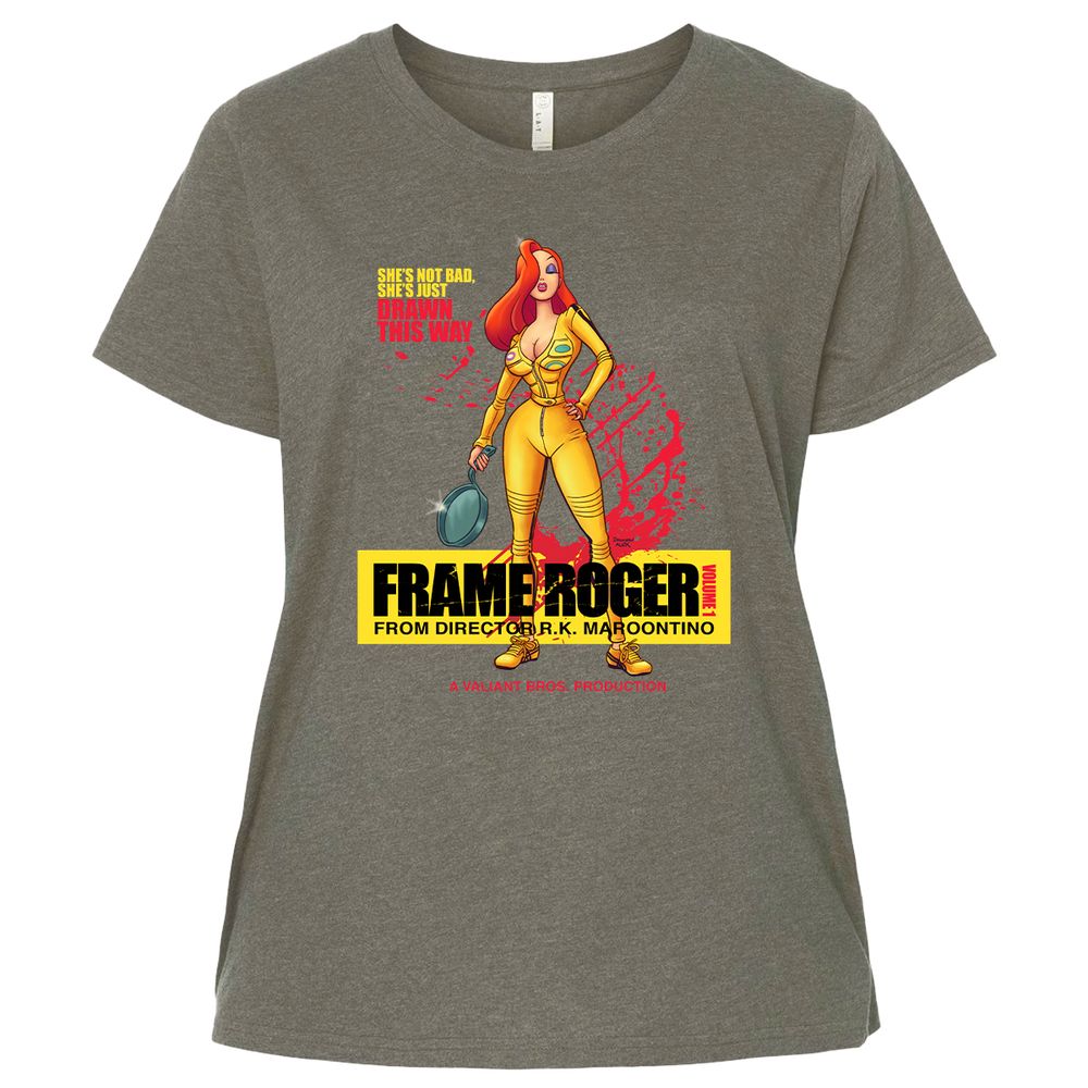 Ladies Curvy Jersey - LZDP9KMJ - Bamboo Blackout - 2