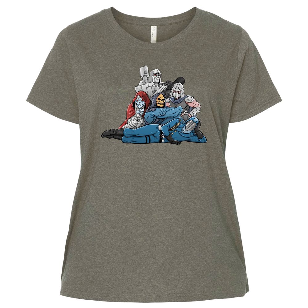 Ladies Curvy Jersey - 5QDKQ34T - Bamboo Blackout - 2