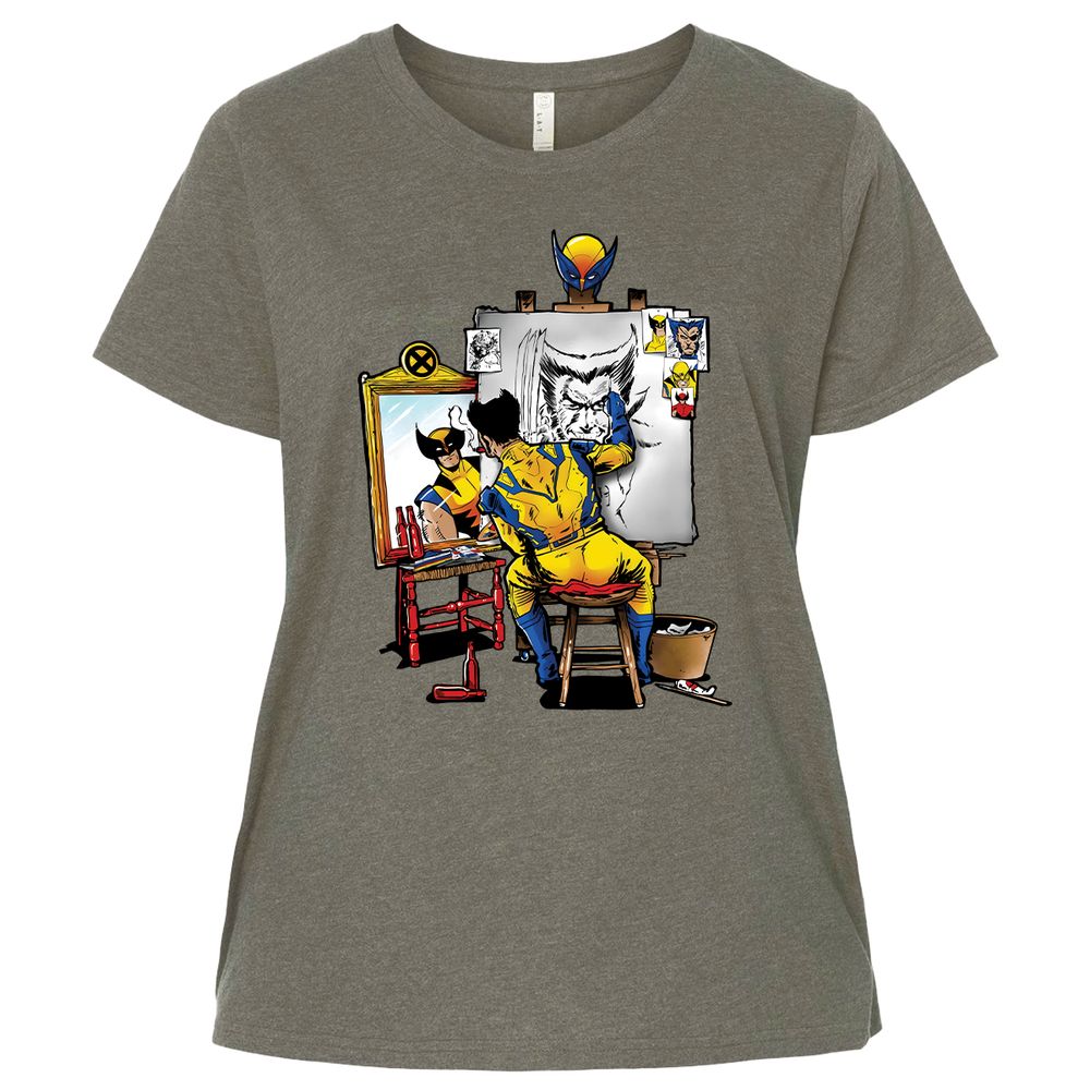 Ladies Curvy Jersey - 63AM6ASN - Bamboo Blackout - 2