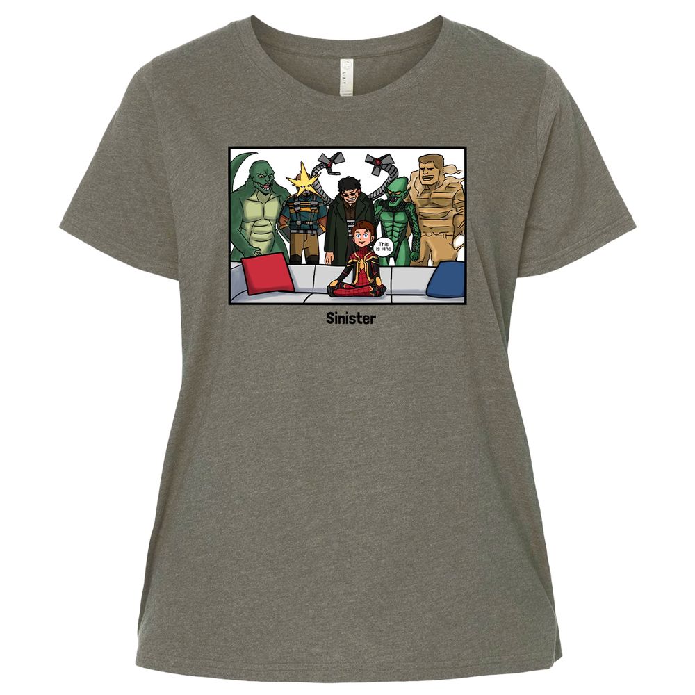 Ladies Curvy Jersey - YW68JHQE - Bamboo Blackout - 2