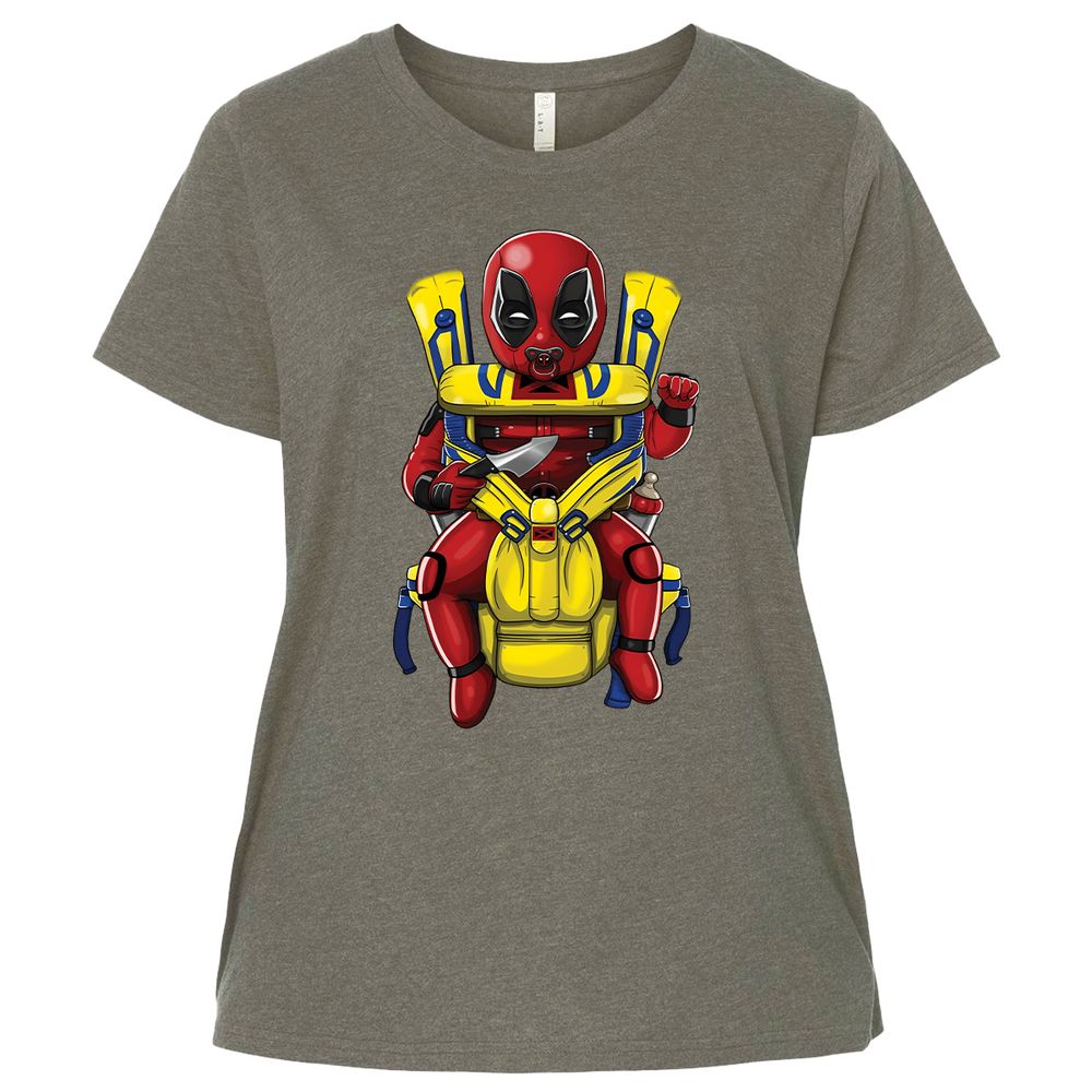 Ladies Curvy Jersey - U39L7A3T - Bamboo Blackout - 2