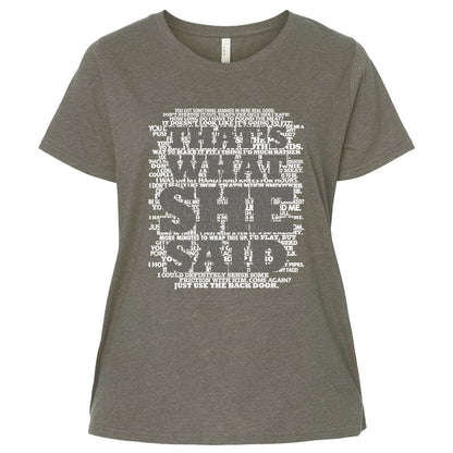 Ladies Curvy Jersey - B5V21XDV - Bamboo Blackout - 2