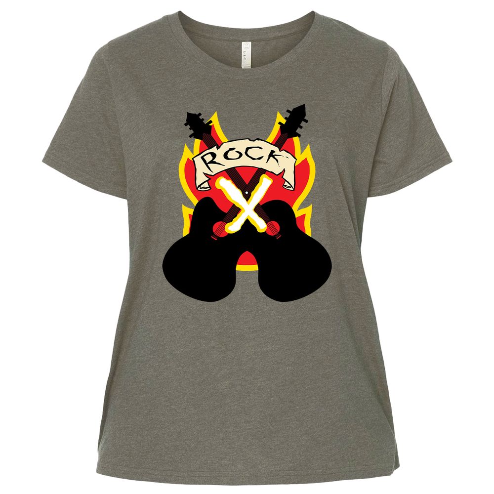 Ladies Curvy Jersey - 13W458Q5 - Bamboo Blackout - 2