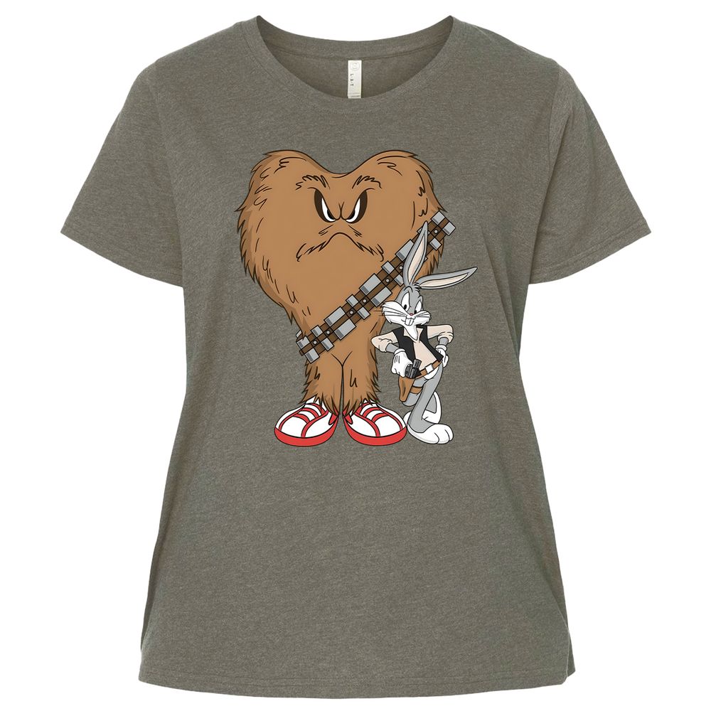 Ladies Curvy Jersey - 6DFKAEZL - Bamboo Blackout - 2