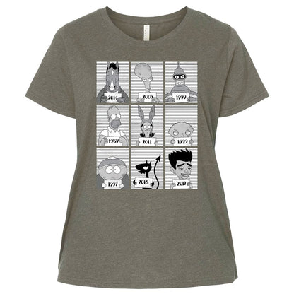 Ladies Curvy Jersey - 3JNDMLU2 - Bamboo Blackout - 2