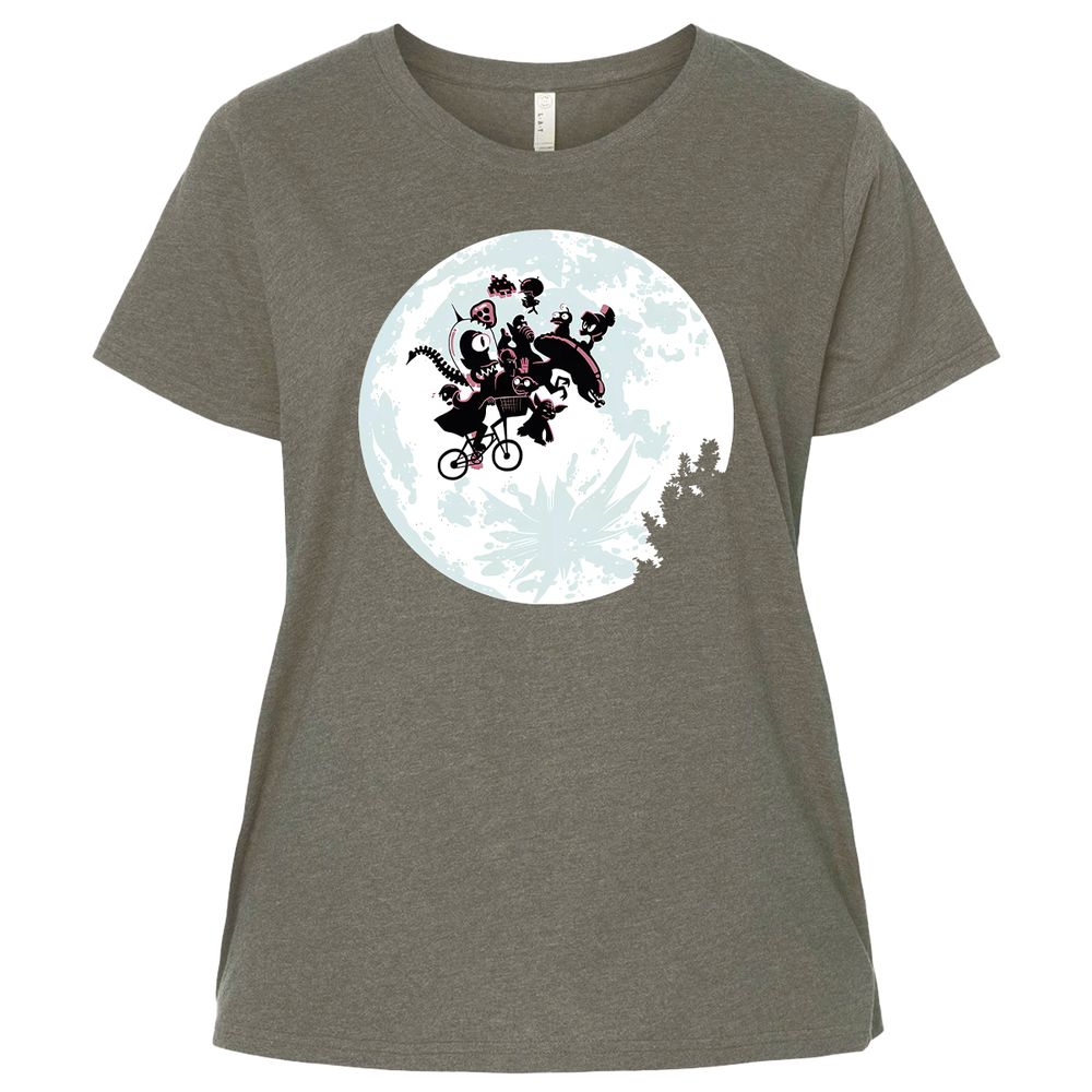 Ladies Curvy Jersey - QHKMVX2N - Bamboo Blackout - 2