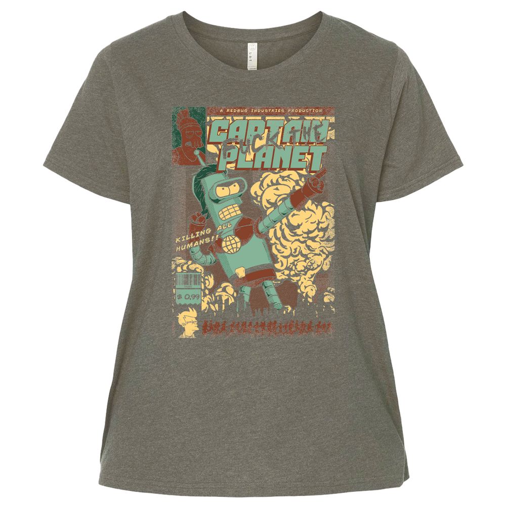 Ladies Curvy Jersey - D3Q9KE72 - Bamboo Blackout - 2