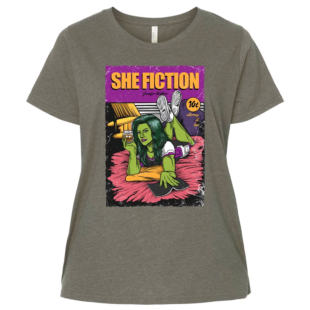 Ladies Curvy Jersey - 6D99RCWL - Bamboo Blackout - 2