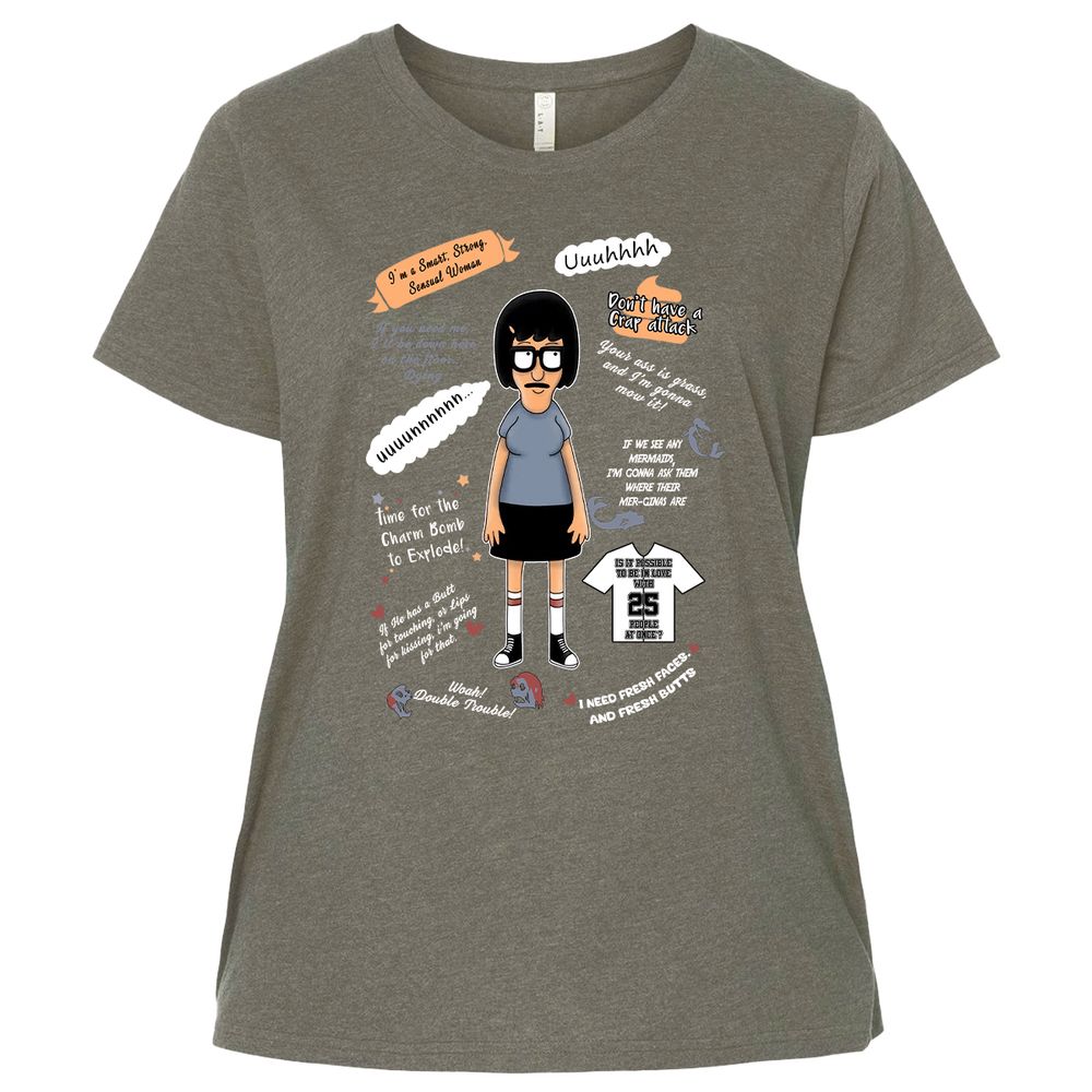 Ladies Curvy Jersey - YAVWR4SB - Bamboo Blackout - 2