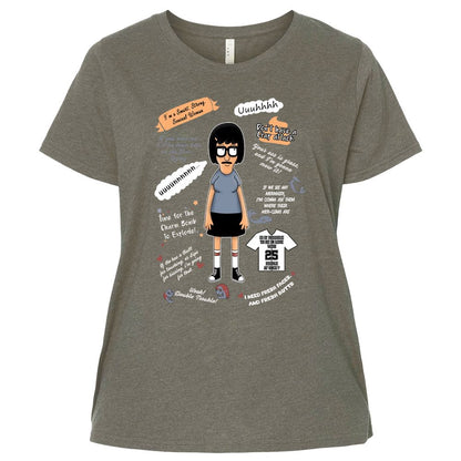 Ladies Curvy Jersey - YAVWR4SB - Bamboo Blackout - 2