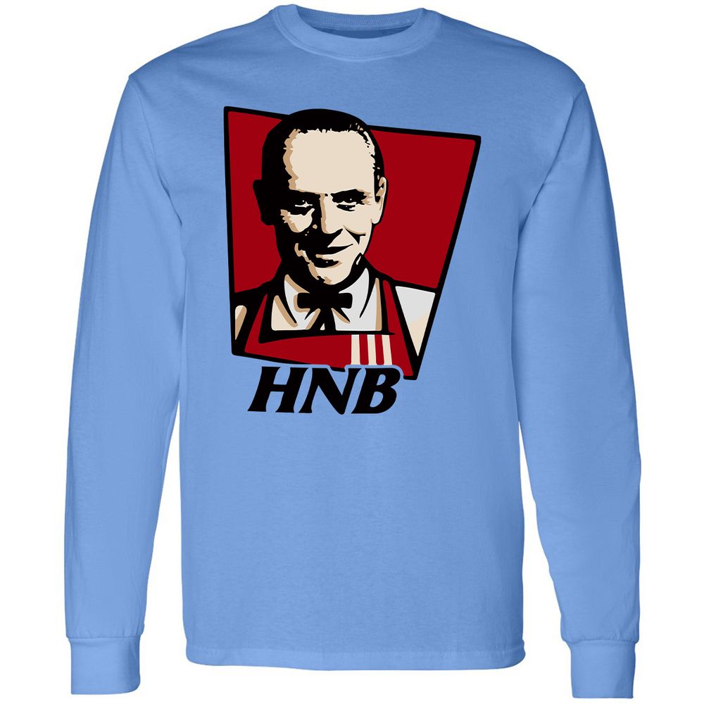 Long Sleeve T-Shirt - 7K7NPD7Q - Carolina Blue - 2