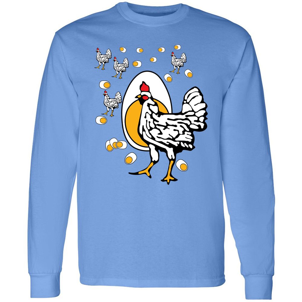 Long Sleeve T-Shirt - CBABV9TH - Carolina Blue - 2