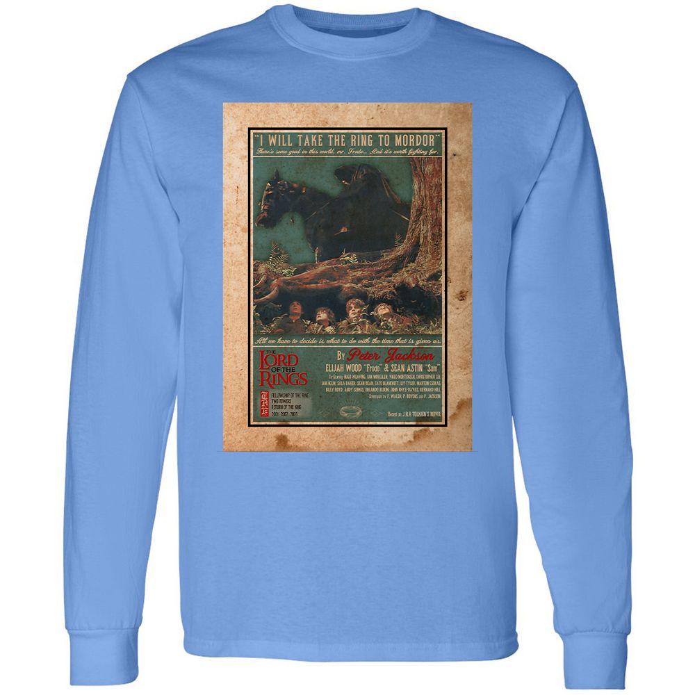 Long Sleeve T-Shirt - QXKLY3DP - Carolina Blue - 2