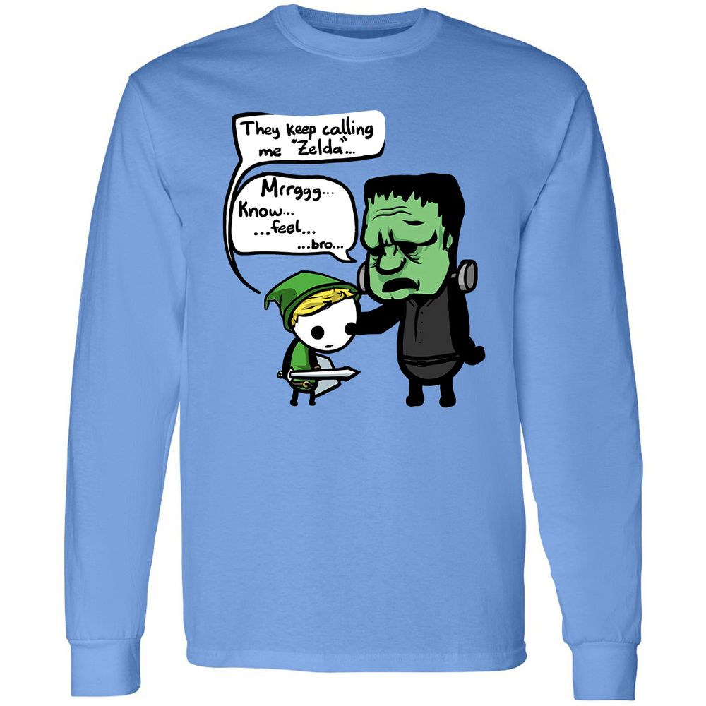 Long Sleeve T-Shirt - ZHF5PXCU - Carolina Blue - 2