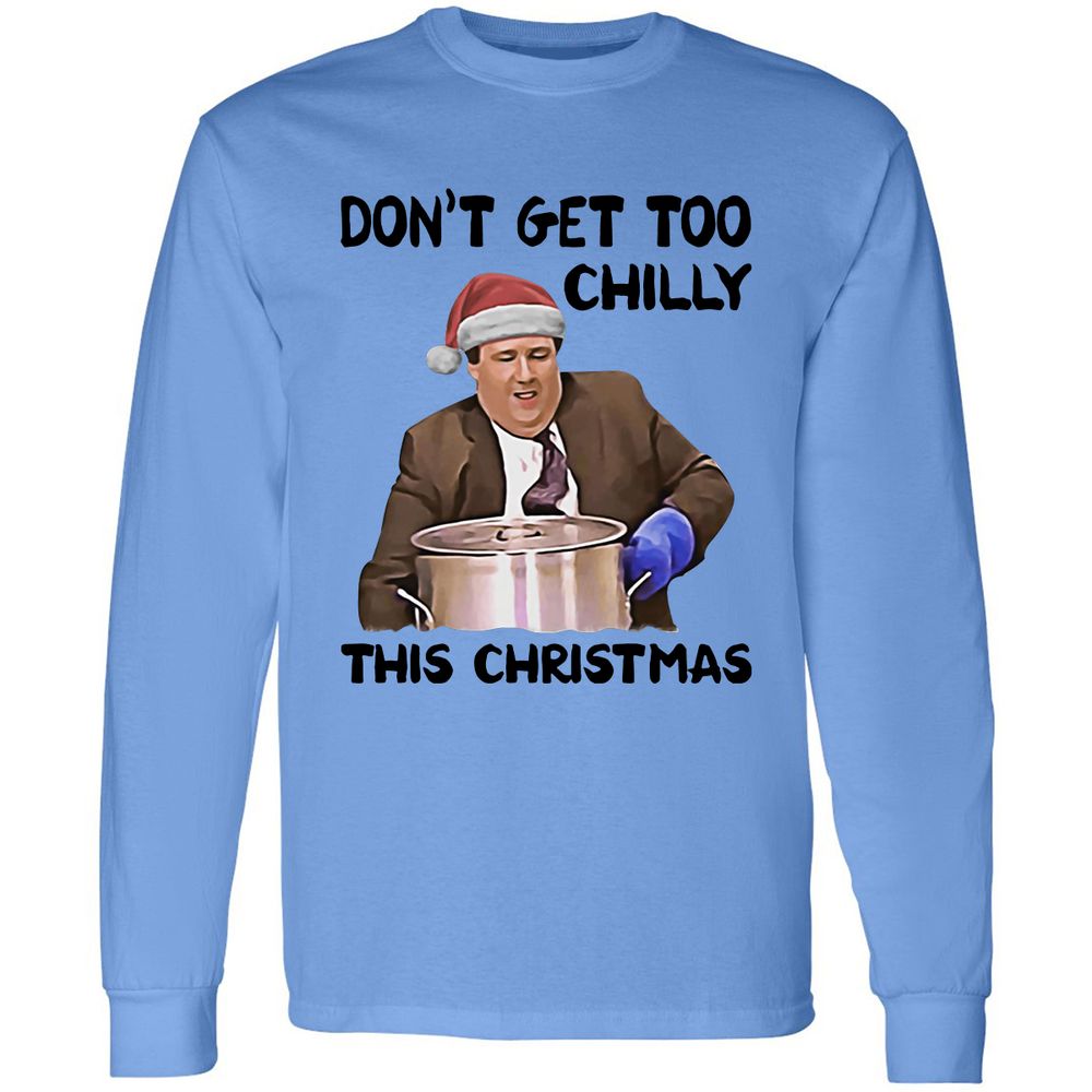 Long Sleeve T-Shirt - QGWC7FZS - Carolina Blue - 2