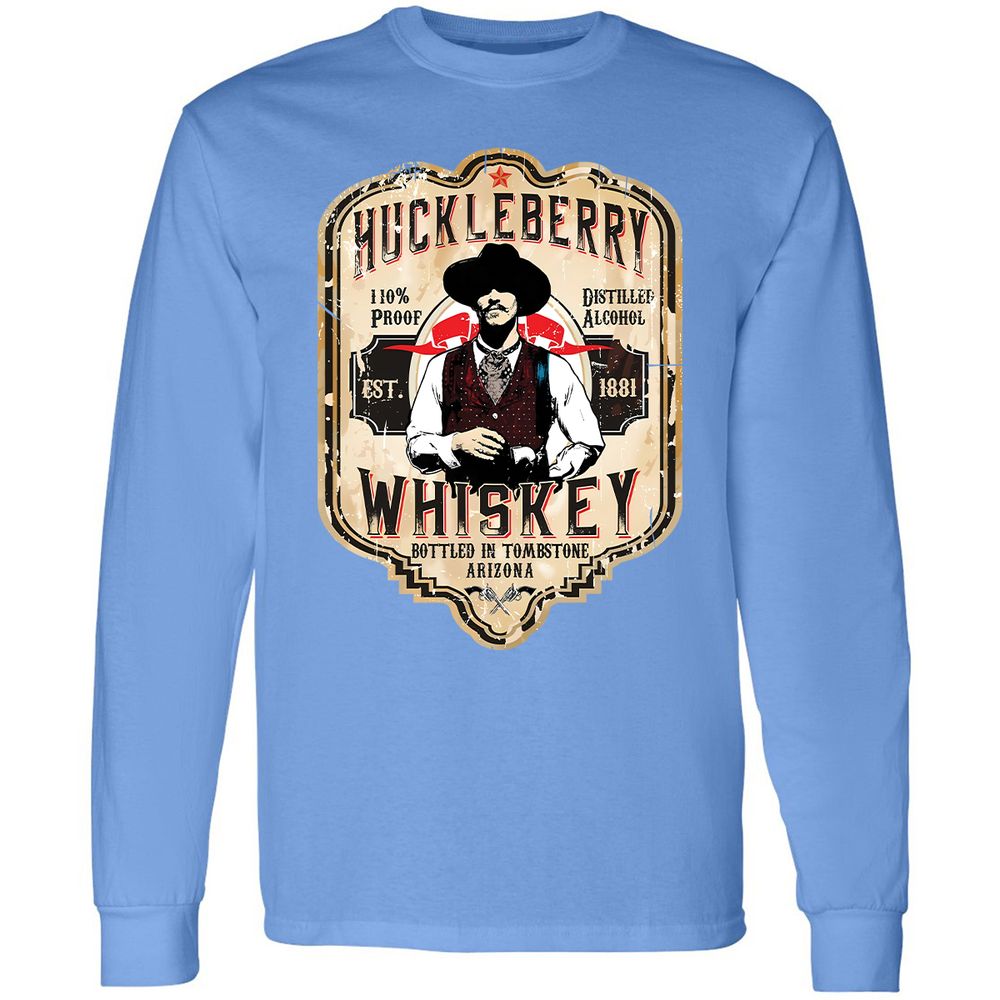 Huckleberry Whiskey Label - Carolina Blue - 2