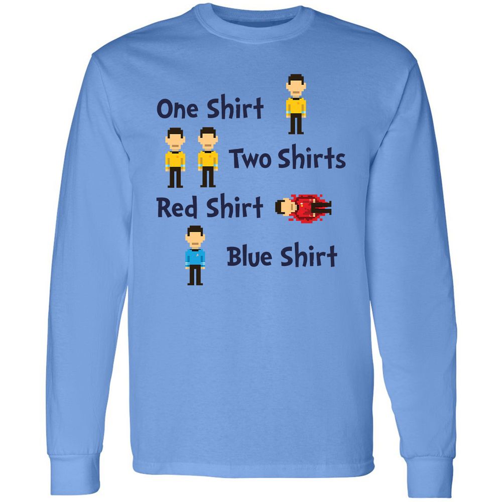 Red Shirt, Blue Shirt - Carolina Blue - 2