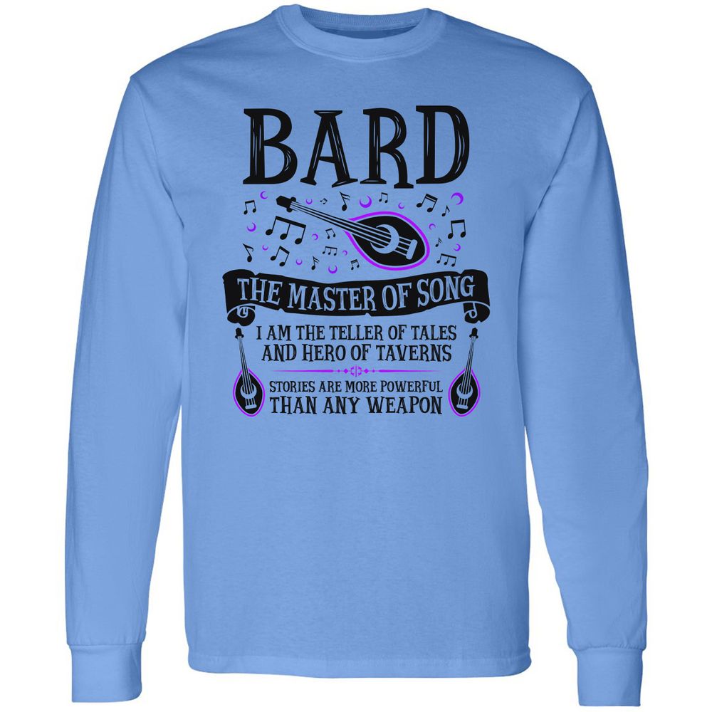 Long Sleeve T-Shirt - EED7BGKZ - Carolina Blue - 2