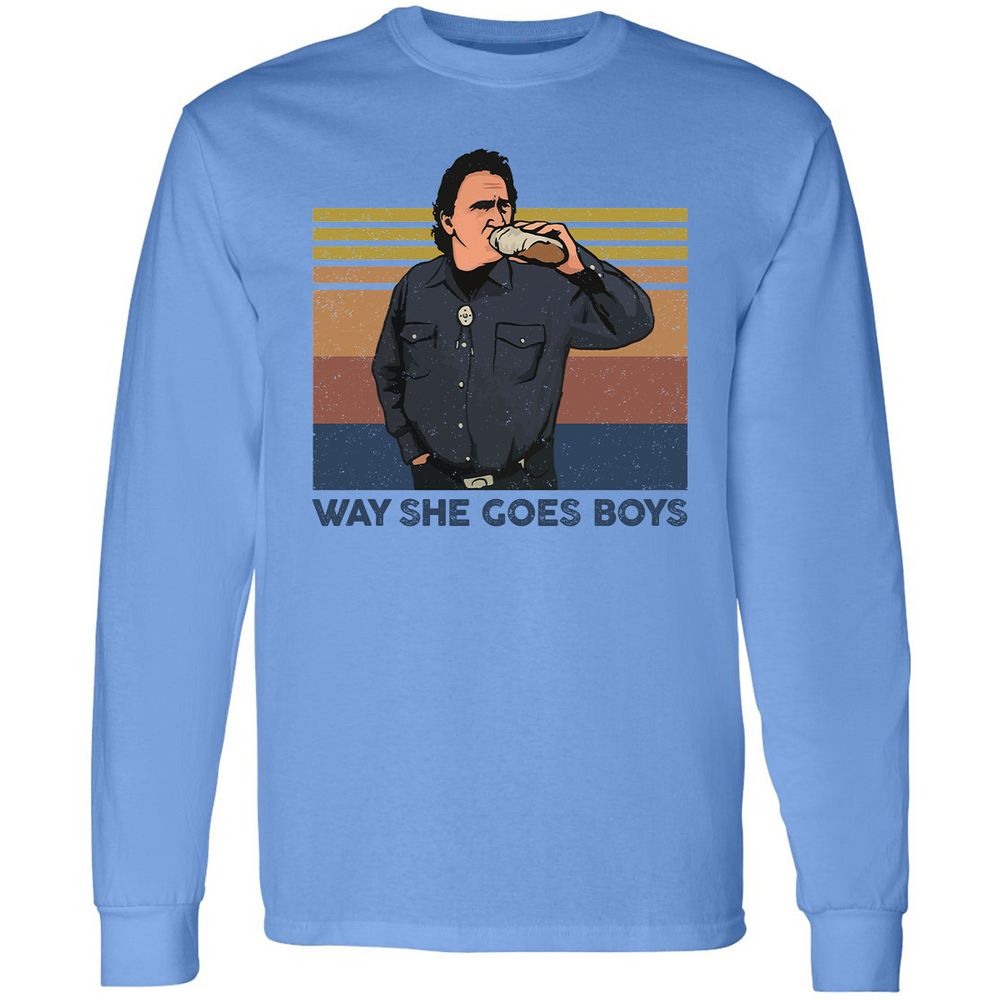 Long Sleeve T-Shirt - FPKDXU5M - Carolina Blue - 2