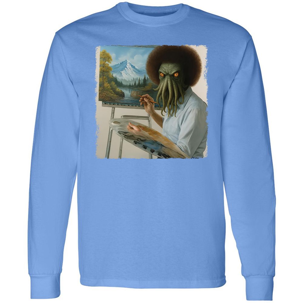 Long Sleeve T-Shirt - WJ2Q7HXE - Carolina Blue - 2