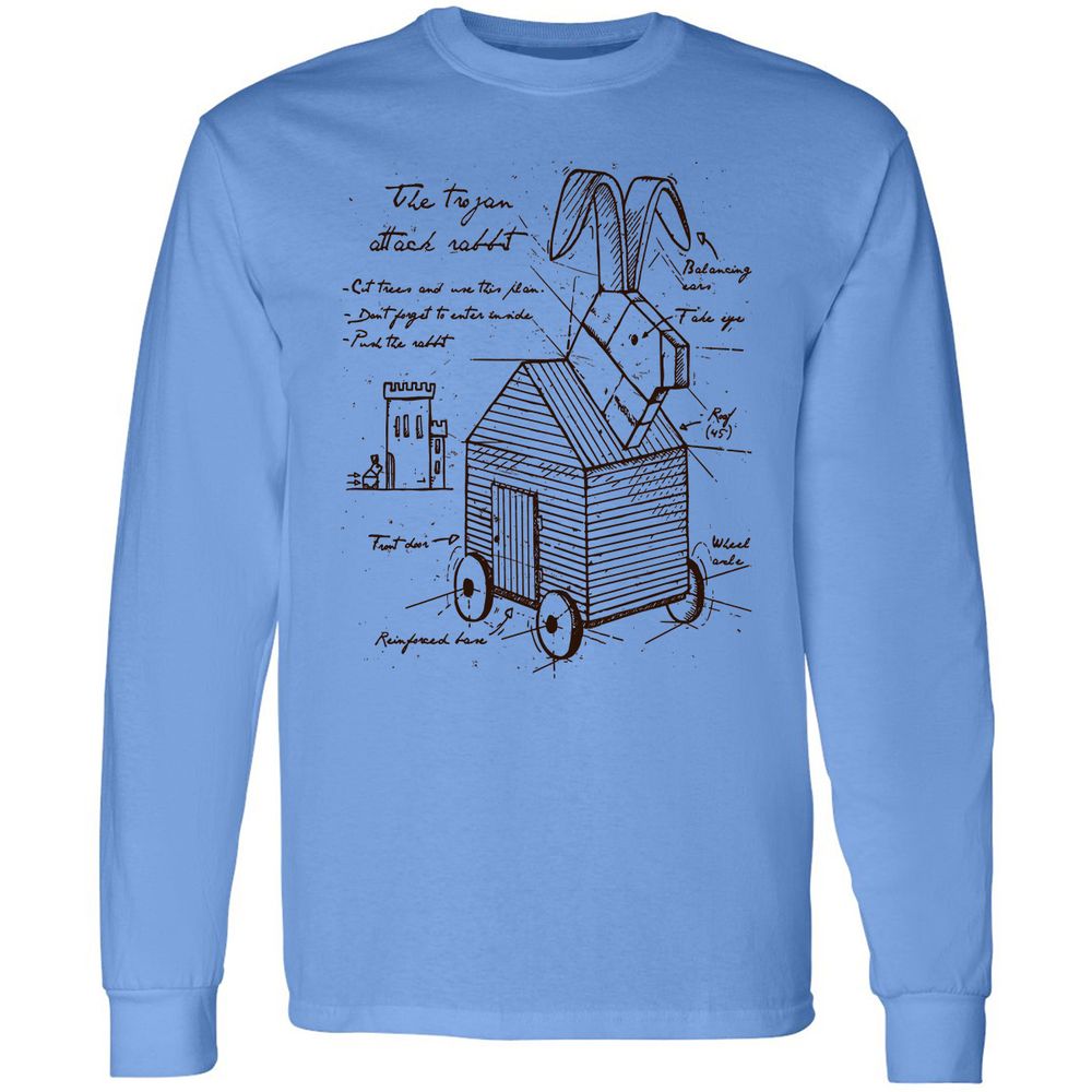 Long Sleeve T-Shirt - 8H9NA3BT - Carolina Blue - 2